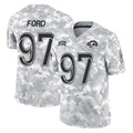 Cooneas LA.Rams #97 Poona Ford Player Arctic Camo Salute To Service Limited Game Stitched Jerseys