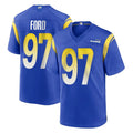 Cooneas LA.Rams #97 Poona Ford Player Royal Home Game Stitched Jerseys