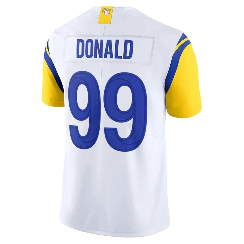 Cooneas LA.Rams #99 Aaron Donald White Vapor F.U.S.E. Limited Jersey Stitched Jerseys