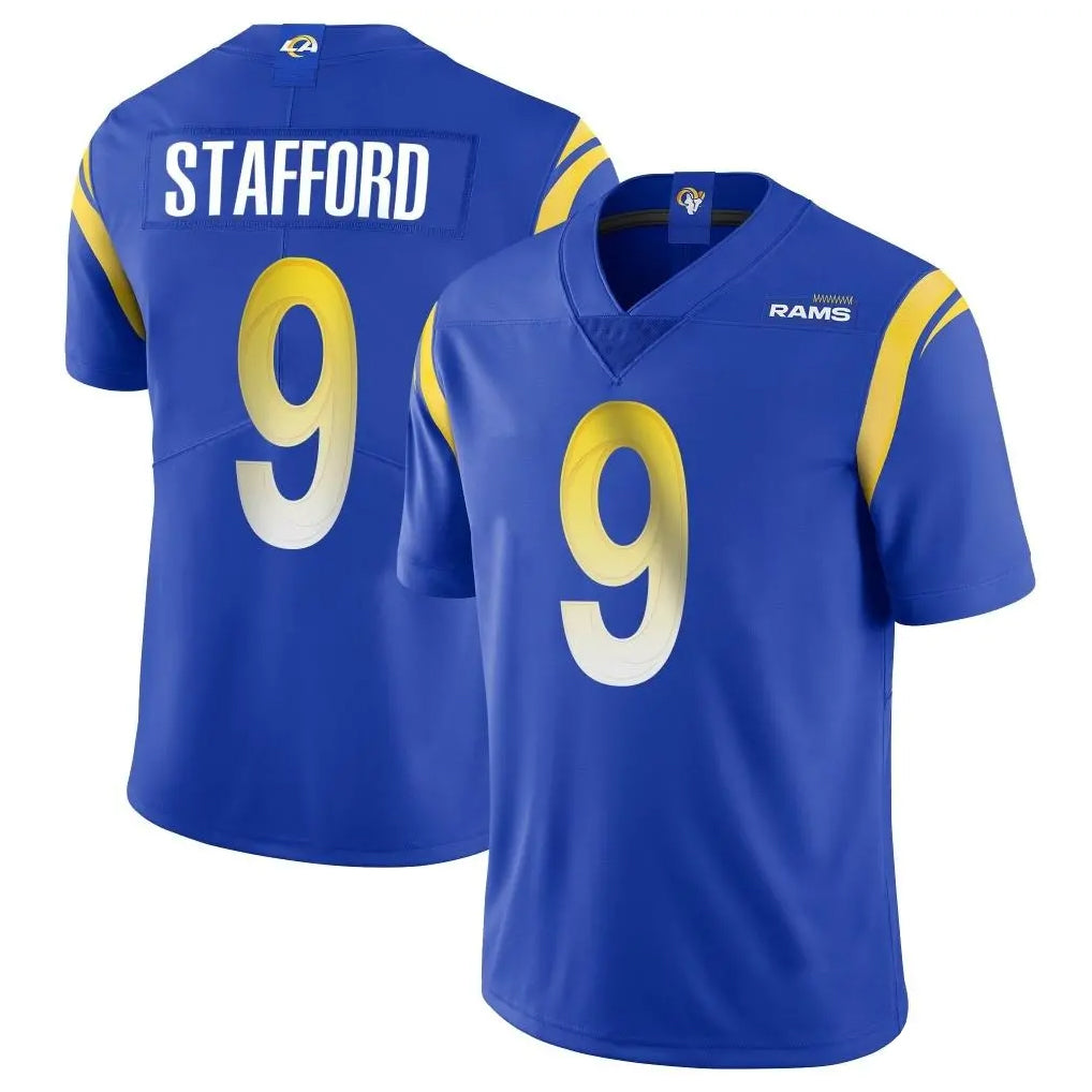 Cooneas LA.Rams #9 Matthew Stafford Player Royal Limited Vapor Untouchable Home Game Stitched Jerseys