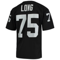 Cooneas LV.Raiders 1983 #75 Howie Long Mitchell & Ness Black Authentic Throwback Retired Player Stitched Puhic Jersey