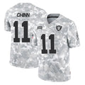 Cooneas LV.Raiders #11 Jeremy Chinn Player Arctic Camo Salute To Service Limited Game Stitched Jerseys