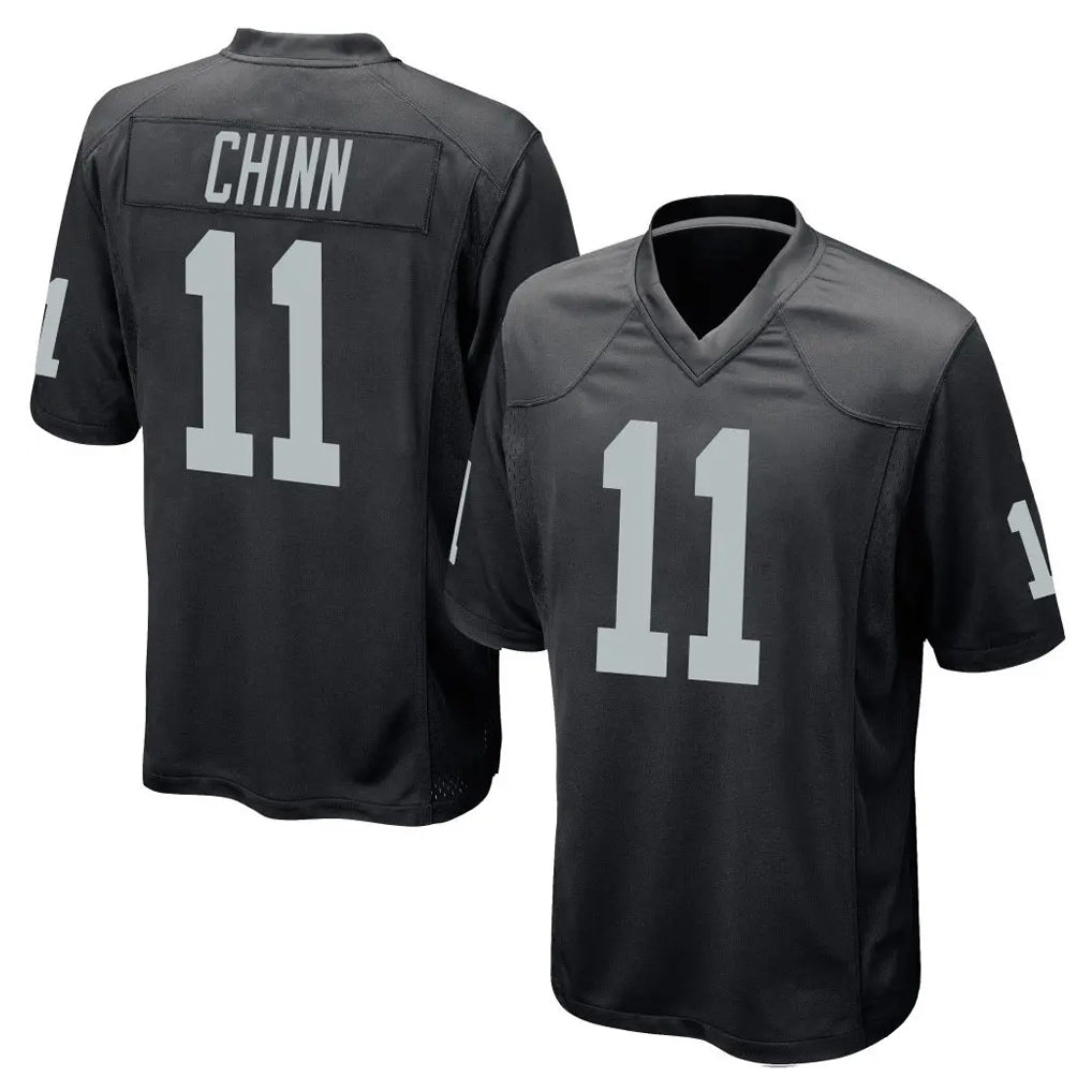 Cooneas LV.Raiders #11 Jeremy Chinn Player Black Home Game Stitched Jerseys
