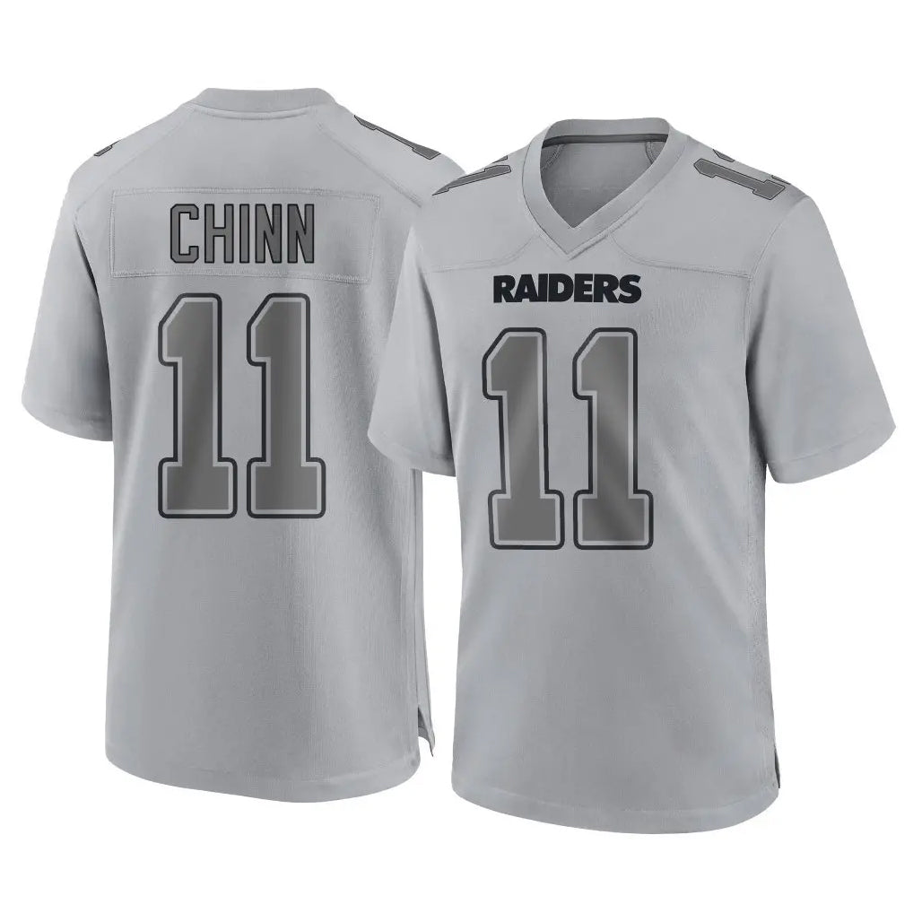 Cooneas LV.Raiders #11 Jeremy Chinn Player Gray Atmosphere Fashion Limited Game Stitched Jerseys