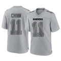 Cooneas LV.Raiders #11 Jeremy Chinn Player Gray Atmosphere Fashion Limited Game Stitched Jerseys