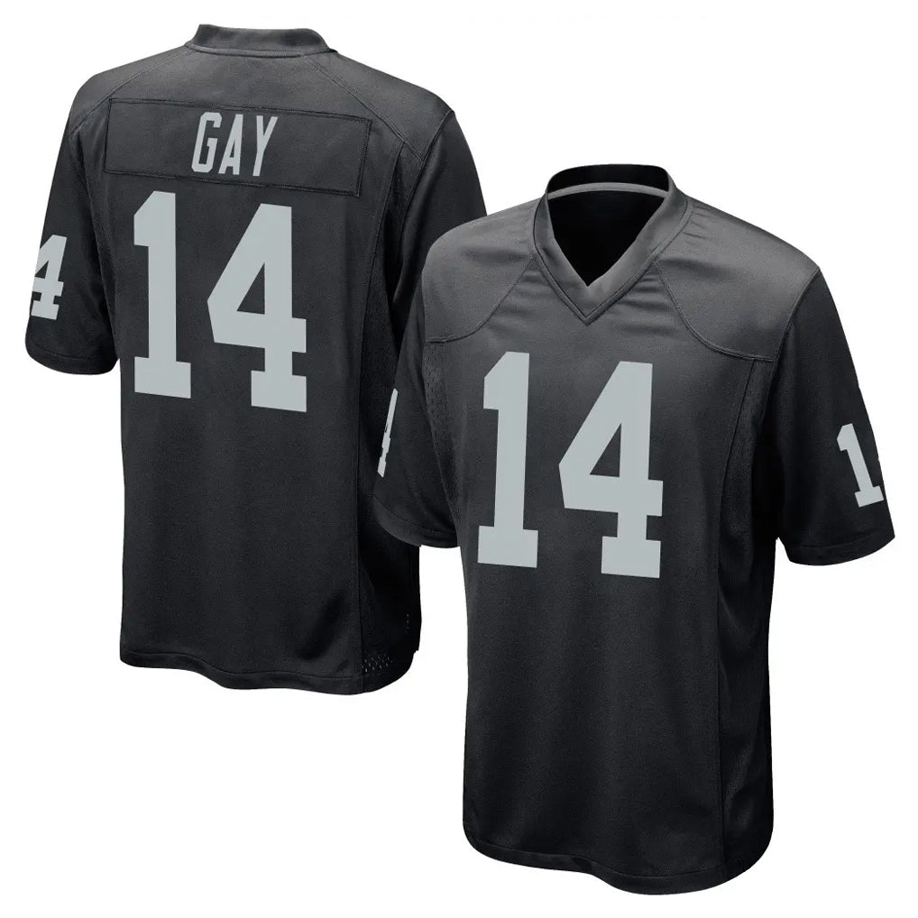Cooneas LV.Raiders #14 Matt Gay Player Black Home Game Stitched Jerseys