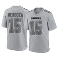 Cooneas LV.Raiders #15 Fernando Mendoza Player Gray Atmosphere Fashion Limited Game Stitched Jerseys