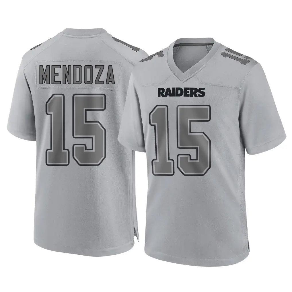 Cooneas LV.Raiders #15 Fernando Mendoza Player Gray Atmosphere Fashion Limited Game Stitched Jerseys
