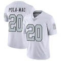 Cooneas LV.Raiders #20 Isaiah Pola-Mao Player White Limited Color Rush Home Game Stitched Jerseys