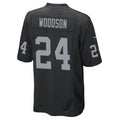 Cooneas LV.Raiders #24 Charles Woodson Player Black Home Game Stitched Jerseys