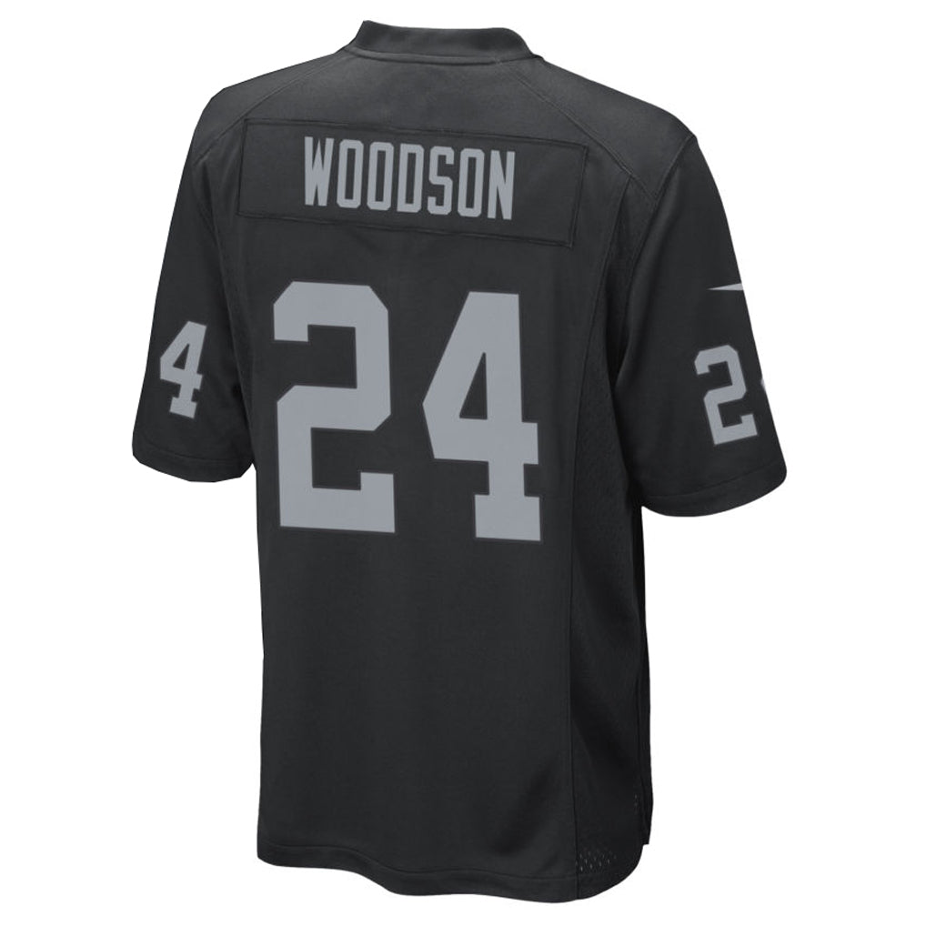 Cooneas LV.Raiders #24 Charles Woodson Player Black Home Game Stitched Jerseys