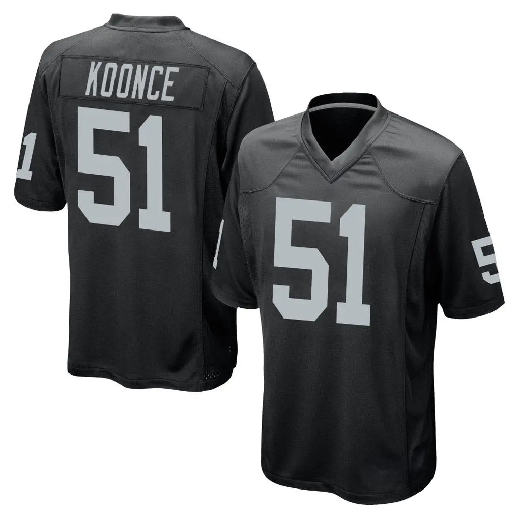 Cooneas LV.Raiders #51 Malcolm Koonce Player Black Home Game Stitched Jerseys