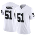 Cooneas LV.Raiders #51 Malcolm Koonce Player White Limited Vapor F.U.S.E. Home Game Stitched Jerseys
