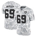 Cooneas LV.Raiders #69 Adam Butler Player Arctic Camo Salute To Service Limited Game Stitched Jerseys