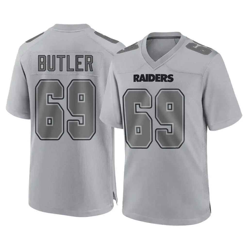 Cooneas LV.Raiders #69 Adam Butler Player Gray Atmosphere Fashion Limited Game Stitched Jerseys