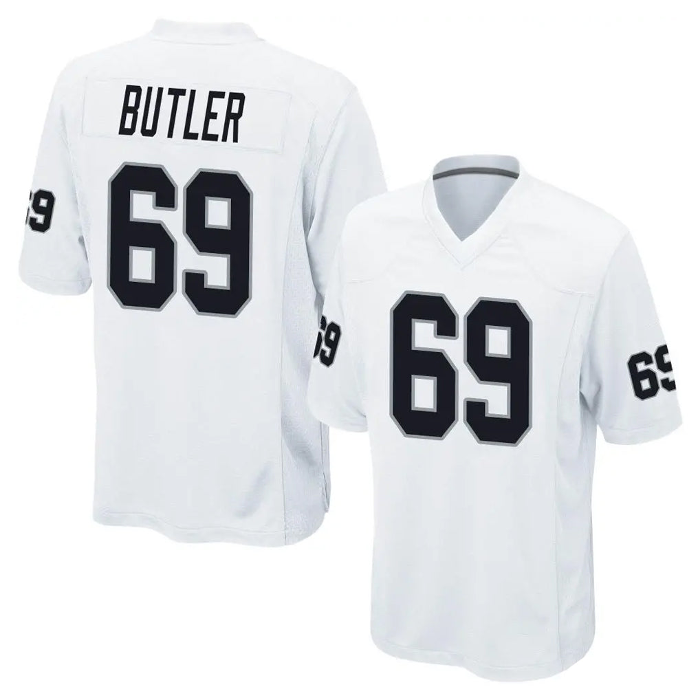 Cooneas LV.Raiders #69 Adam Butler Player White Home Game Stitched Jerseys
