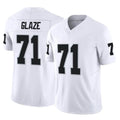 Cooneas LV.Raiders #71 DJ Glaze Player White Limited Vapor F.U.S.E. Home Game Stitched Jerseys