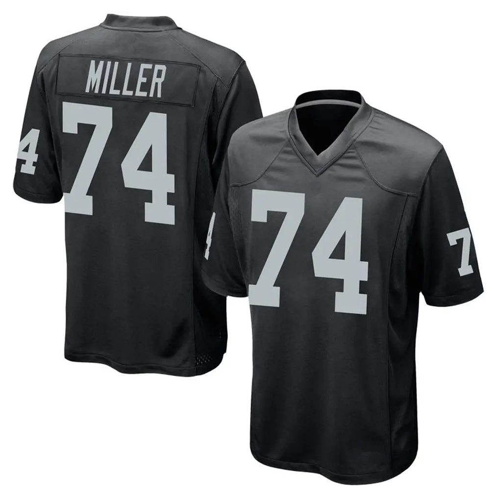 Cooneas LV.Raiders #74 Kolton Miller Player Black Home Game Stitched Jerseys