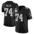 Cooneas LV.Raiders #74 Kolton Miller Player Black Vapor Limited Home Game Stitched Jerseys