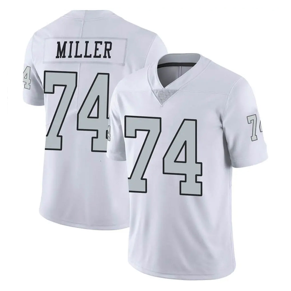 Cooneas LV.Raiders #74 Kolton Miller Player White Limited Color Rush Home Game Stitched Jerseys
