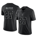 Cooneas LV.Raiders #87 Michael Mayer Player Black Reflective Limited Game Stitched Jerseys
