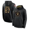 Cooneas LV.Raiders #87 Michael Mayer Player Black Salute to Service Hoodies Limited Game Stitched Jerseys