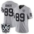 Cooneas LV.Raiders #89 Brock Bowers Player Gray 2026 Vapor Limited Home Game Stitched Jerseys