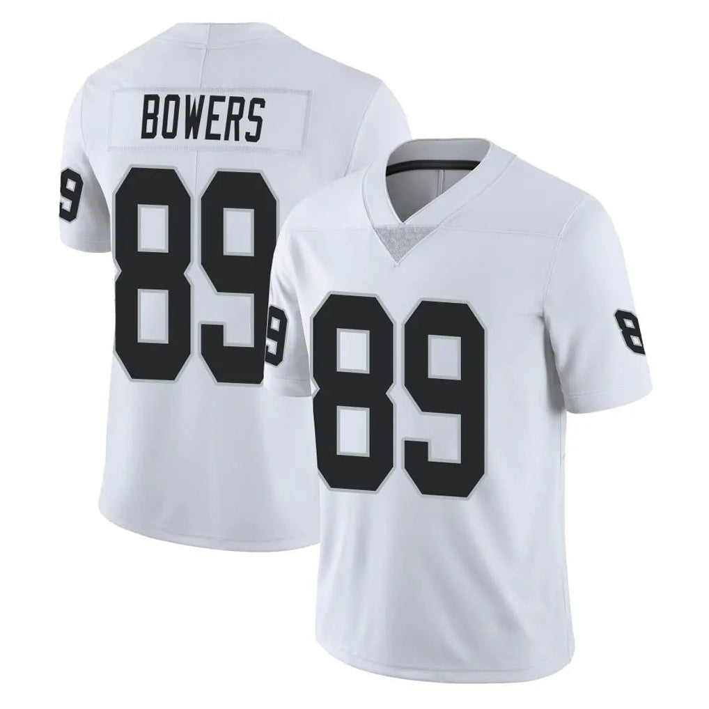 Cooneas LV.Raiders #89 Brock Bowers Player White Limited Vapor Untouchable Home Game Stitched Jerseys