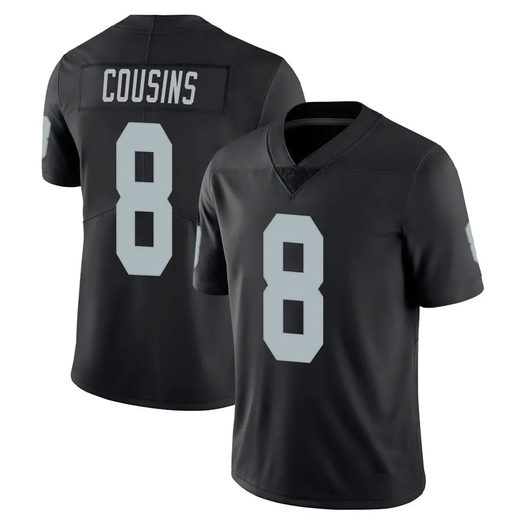 Cooneas LV.Raiders #8 Kirk Cousins Player Black Limited Vapor Untouchable Home Game Stitched Jerseys