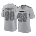 Cooneas LV.Raiders #98 Maxx Crosby Player Gray Atmosphere Fashion Limited Game Stitched Jerseys