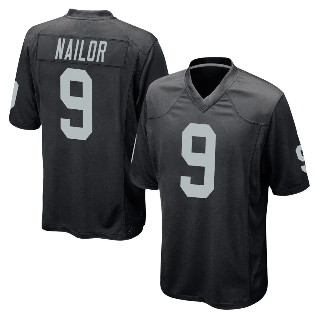 Cooneas LV.Raiders #9 Jalen Nailor Player Black Home Game Stitched Jerseys