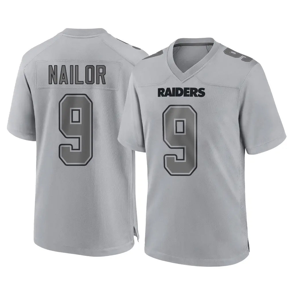 Cooneas LV.Raiders #9 Jalen Nailor Player Gray Atmosphere Fashion Limited Game Stitched Jerseys