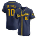 Cooneas M.Brewers #10 Sal Frelick Player Navy Home Limited Elite Stitched Jerseys