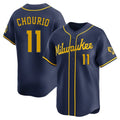 Cooneas M.Brewers #11 Jackson Chourio Player Navy Home Limited Stitched Jerseys
