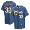 Cooneas M.Brewers #32 Jacob Misiorowski Player Blue 2026 City Connect Home Game Stitched Jerseys