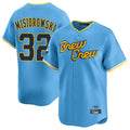Cooneas M.Brewers #32 Jacob Misiorowski Player Light Blue City Connect Home Limited Stitched Jerseys