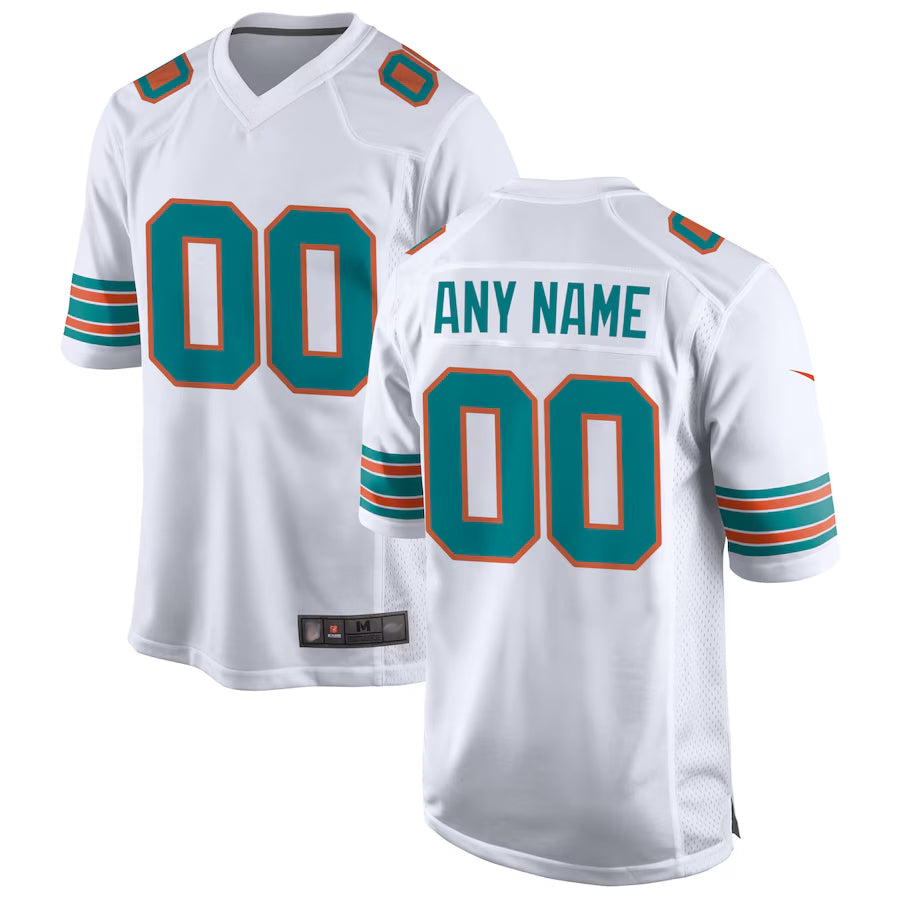 Cooneas Custom M.Dolphins Game Secondary Alternate Stitched Jerseys