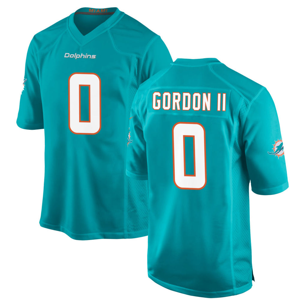 Cooneas M.Dolphins #0 Ollie Gordon II Player Aqua Home Game Stitched Jerseys
