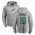 Cooneas M.Dolphins #10 Jacob Rodriguez Player Gray LOGO Pullover Hoodies Limited Stitched Jerseys