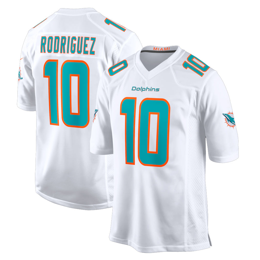 Cooneas M.Dolphins #10 Jacob Rodriguez Player White Limited Home Game Stitched Jerseys