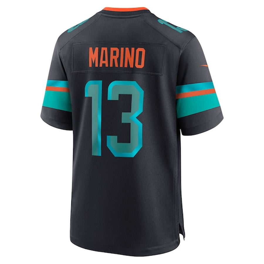 Cooneas M.Dolphins #13 Dan Marino Player Blue Rivalries Collection Game Stitched Jerseys