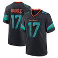 Cooneas M.Dolphins #17 Jaylen Waddle Player Blue Rivalries Collection Game Stitched Jerseys