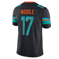 Cooneas M.Dolphins #17 Jaylen Waddle Player Blue Rivalries Collection Vapor Limited Stitched Jersey