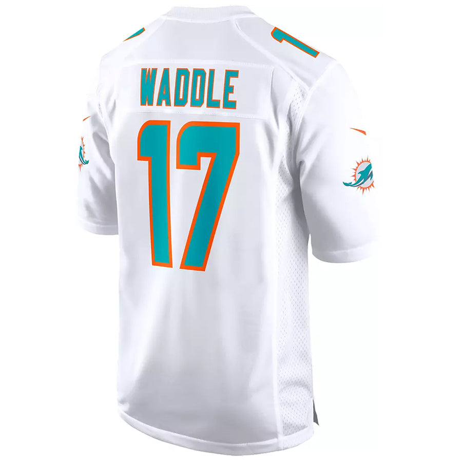 Cooneas M.Dolphins #17 Jaylen Waddle Player White Home Game Stitched Jerseys