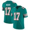 Cooneas M.Dolphins #17 Trey Moore Player Aqua Limited Alternate Vapor Untouchable Home Game Stitched Jerseys