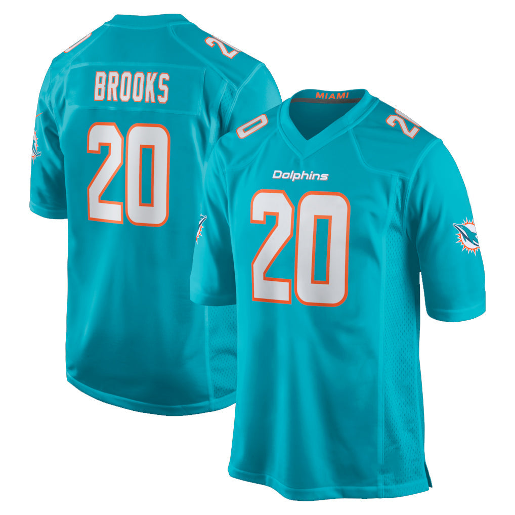 Cooneas M.Dolphins #20 Jordyn Brooks Player Aqua Home Game Stitched Jerseys