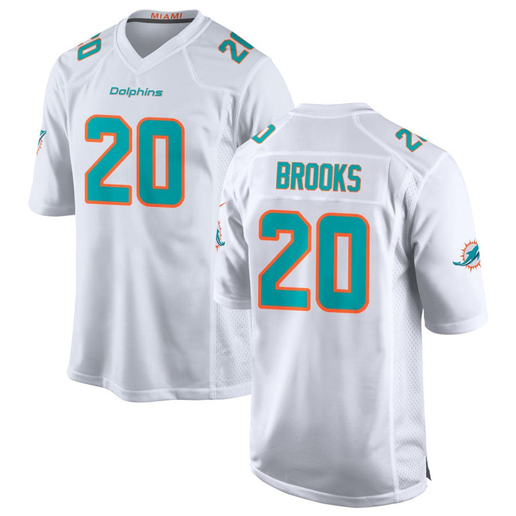 Cooneas M.Dolphins #20 Jordyn Brooks Player White Limited Home Game Stitched Jerseys