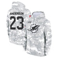 Cooneas M.Dolphins #23 Zayne Anderson Player Arctic Camo Salute to Service Hoodies Limited Game Stitched Jerseys
