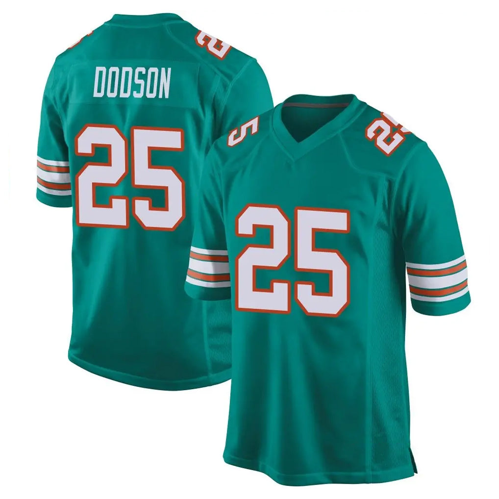 Cooneas M.Dolphins #25 Tyrel Dodson Player Aqua Alternate Home Game Stitched Jerseys