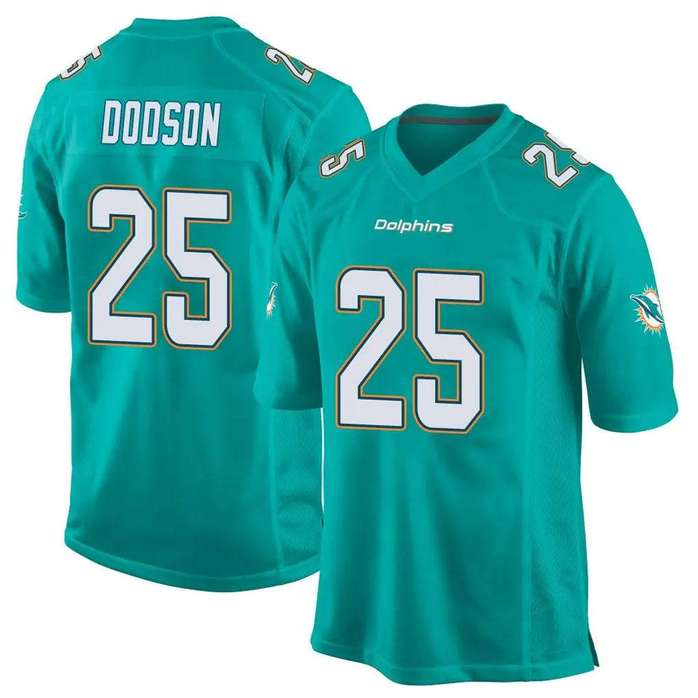 Cooneas M.Dolphins #25 Tyrel Dodson Player Aqua Team Color Home Game Stitched Jerseys